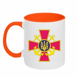 Кружка двухцветная 320ml Эмблема ВМСУ - PrintSalon