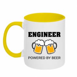 Чашка двухцветная 320ml Engineer Powered By Beer - PrintSalon