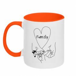 Чашка двокольорова Family