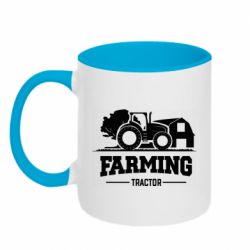 Чашка двокольорова Farming Tractor