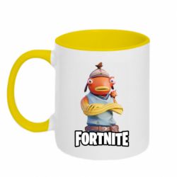 Чашка двухцветная 320ml Fishstick Fortnite - PrintSalon