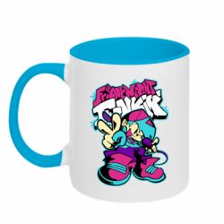 Чашка двухцветная 320ml FnF Boy And Logo - PrintSalon