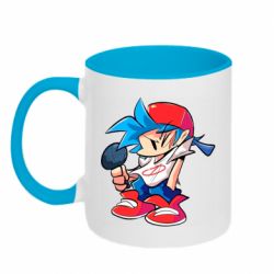 Чашка двухцветная 320ml FNF Rapper Boy - PrintSalon