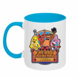 Чашка двухцветная 320ml Freddy Pizza - PrintSalon
