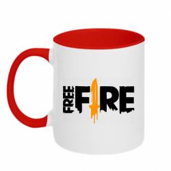 Чашка двокольорова Free Fire vertical logo - PrintSalon