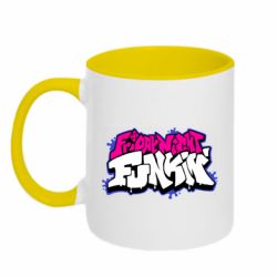 Чашка двухцветная 320ml Friday Night Funkin Logo - PrintSalon