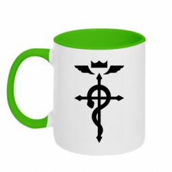 Чашка двухцветная 320ml Fullmetal Alchemist Flamel - PrintSalon