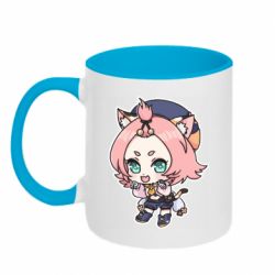 Чашка двухцветная 320ml Genshin Impact chibi Diona - PrintSalon