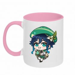Чашка двокольорова Genshin Impact chibi Venti - PrintSalon