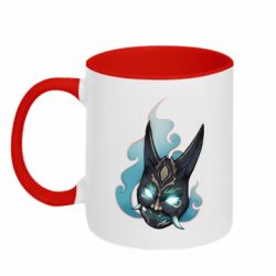 Чашка двухцветная 320ml Genshin Impact Xiao's mask - PrintSalon
