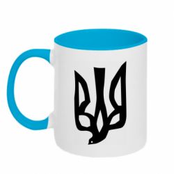 Кружка двоколірна 320ml Герб миру - PrintSalon