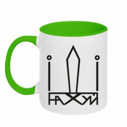 Чашка двухцветная 320ml Герб Украины иди - PrintSalon