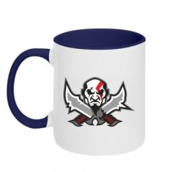 Чашка двокольорова God of war Kratos vector