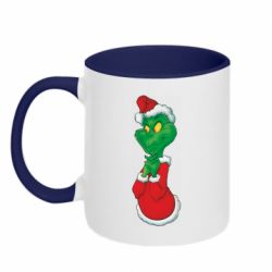 Чашка двокольорова Грінч потирає руки