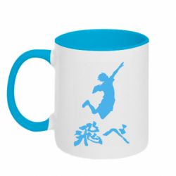 Чашка двухцветная 320ml Haikyuu Hinata - PrintSalon