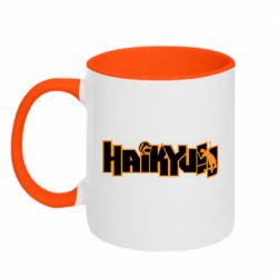 Чашка двухцветная 320ml Haikyuu Logo - PrintSalon