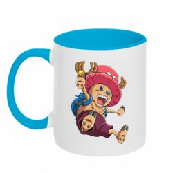 Чашка двухцветная 320ml Chopper Tony Tony with a smile - PrintSalon