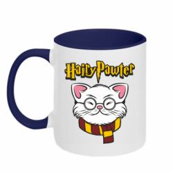 Чашка двухцветная 320ml Harry Potter cat - PrintSalon