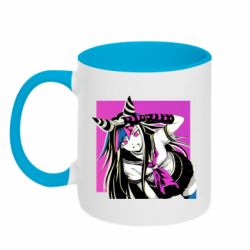 Чашка двухцветная 320ml Ибуки Миода глитч - PrintSalon