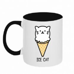 Чашка двухцветная 320ml Ice Cat - PrintSalon