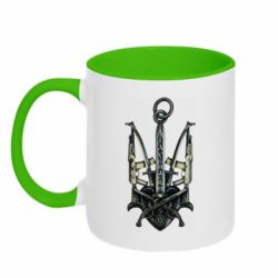 Чашка двухцветная 320ml Иду на вы - PrintSalon