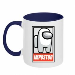 Чашка двухцветная 320ml Impostor AmongUs - PrintSalon
