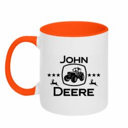 Чашка двокольорова John Deere and tractor fanArt