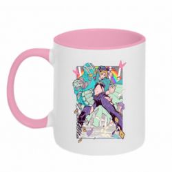 Чашка двухцветная 320ml Jojo's bizzare poster - PrintSalon