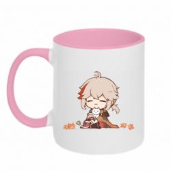 Чашка двокольорова Кадзуха з котом