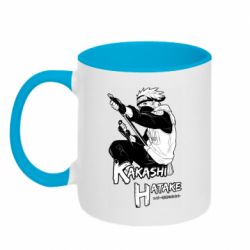 Чашка двухцветная 320ml Kakashi Hatake art - PrintSalon