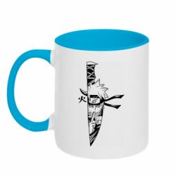 Чашка двокольорова Kakashi knife