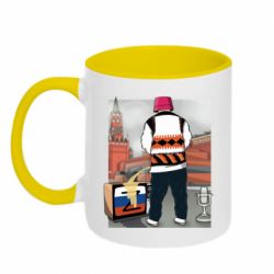 Чашка двухцветная 320ml Калуш и рашка - PrintSalon