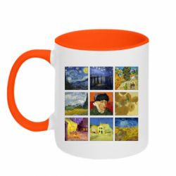 Чашка двухцветная 320ml Картины Ван Гога - PrintSalon