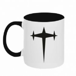 Чашка двухцветная 320ml Kill la Kill Three-Star Uniform Logo - PrintSalon