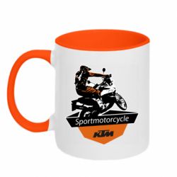 Чашка двухцветная 320ml KTM Sportmotorcycle Art - PrintSalon
