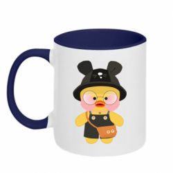 Чашка двухцветная 320ml Лалафанфан в панаме - PrintSalon