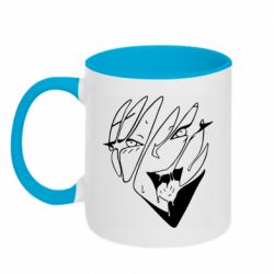 Чашка двухцветная 320ml Липкое Ахегао - PrintSalon