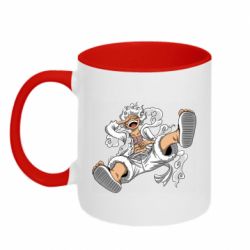 Чашка двухцветная 320ml Луффи пробуждение - PrintSalon