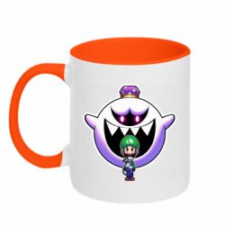 Чашка двокольорова Luigi and King Boo - PrintSalon