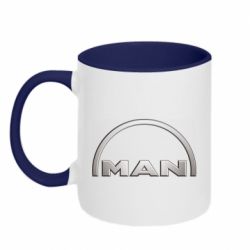 Чашка двокольорова Man metallic logo