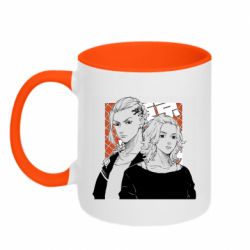 Чашка двухцветная 320ml Manjiro And Draken - PrintSalon