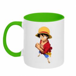 Чашка двухцветная 320ml Манки Д. Луффи - PrintSalon
