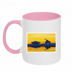 Чашка двокольорова Марка Доброго вечора, ми з України - PrintSalon