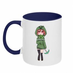 Чашка двухцветная 320ml Minecraft anime - PrintSalon