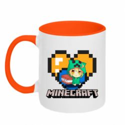 Чашка двухцветная 320ml Minecraft Girl