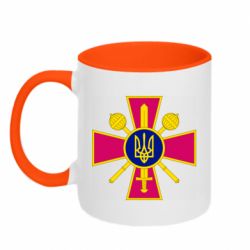 Кружка двухцветная 320ml Министерство обороны Украины - PrintSalon