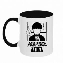 Чашка двухцветная 320ml Моб Психо 100 - PrintSalon