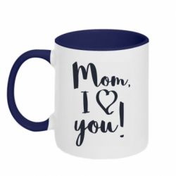 Чашка двокольорова Mom, I love you