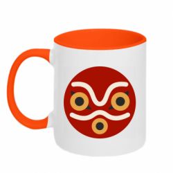 Чашка двухцветная 320ml Mononoke mask - PrintSalon