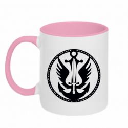 Кружка двухцветная 320ml Морская Пехота - PrintSalon